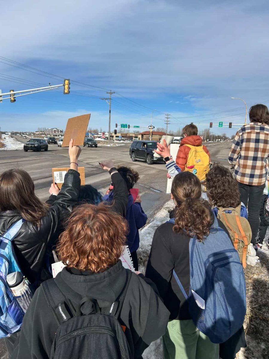 WHS Students during the walkout on January 9th, 2026.